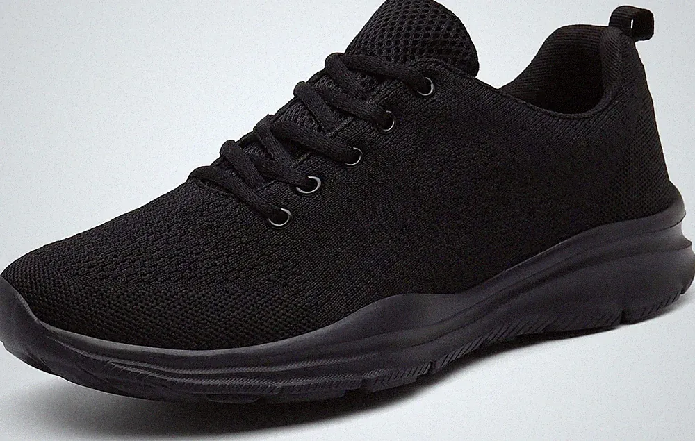 KOUDYEN Laufschuhe Atmungsaktiv Turnschuhe Schnürer Sportschuhe Leichte Gym