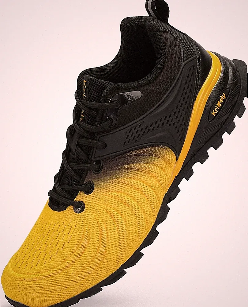 Kricely Traillaufschuhe Herren Laufschuhe Straßenlaufschuhe Sneaker Leicht Wande