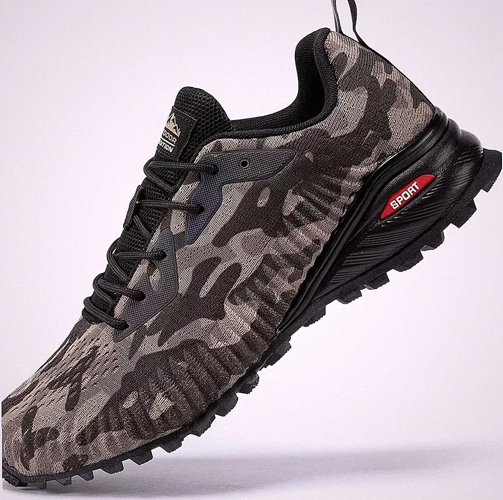 Kricely Traillaufschuhe Herren Leicht Atmungsaktiv Wanderstiefel rutschfest La