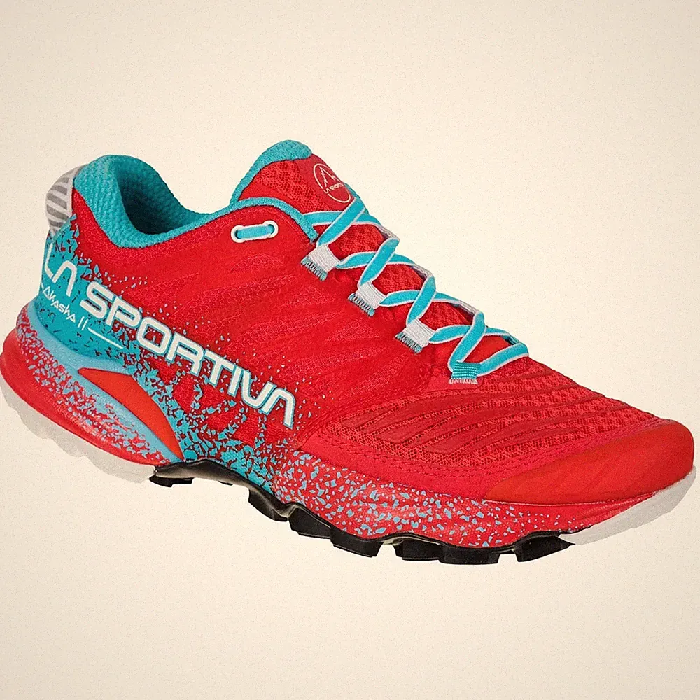 La Sportiva Akasha II Damen Joggingschuhe Laufschuhe Trailrunningschuhe rot