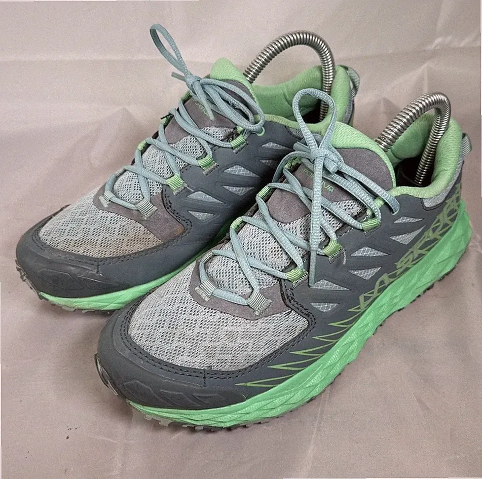 La Sportiva Damen-Traillaufschuhe Lycan grau/grün Ortholite UK 5,5