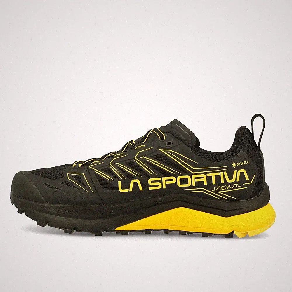 La Sportiva Jackal GTX Black Yellow Herren Laufschuhe Trailschuhe Schwarz Gelb