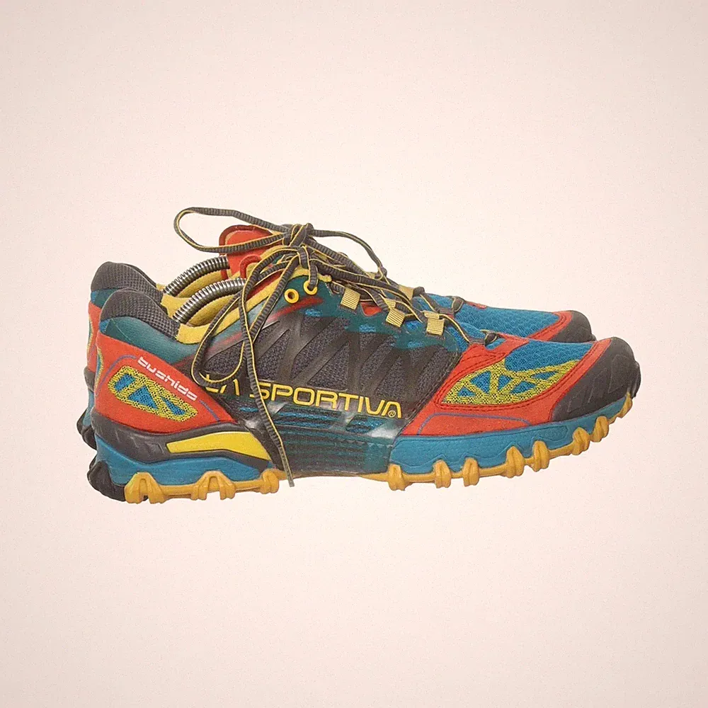 La Sportiva, Laufschuhe, Größe: 42 1/2, Bushido, Blau/Mehrfarbig, Herren #abW
