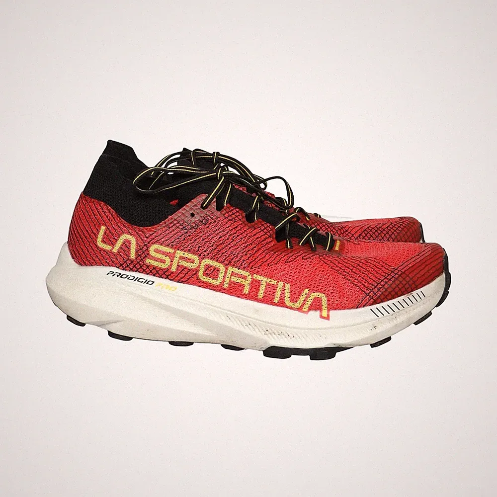 La Sportiva, Laufschuhe, Größe: 47 1/2, Rot/Schwarz/Weiß, Herren #VOY