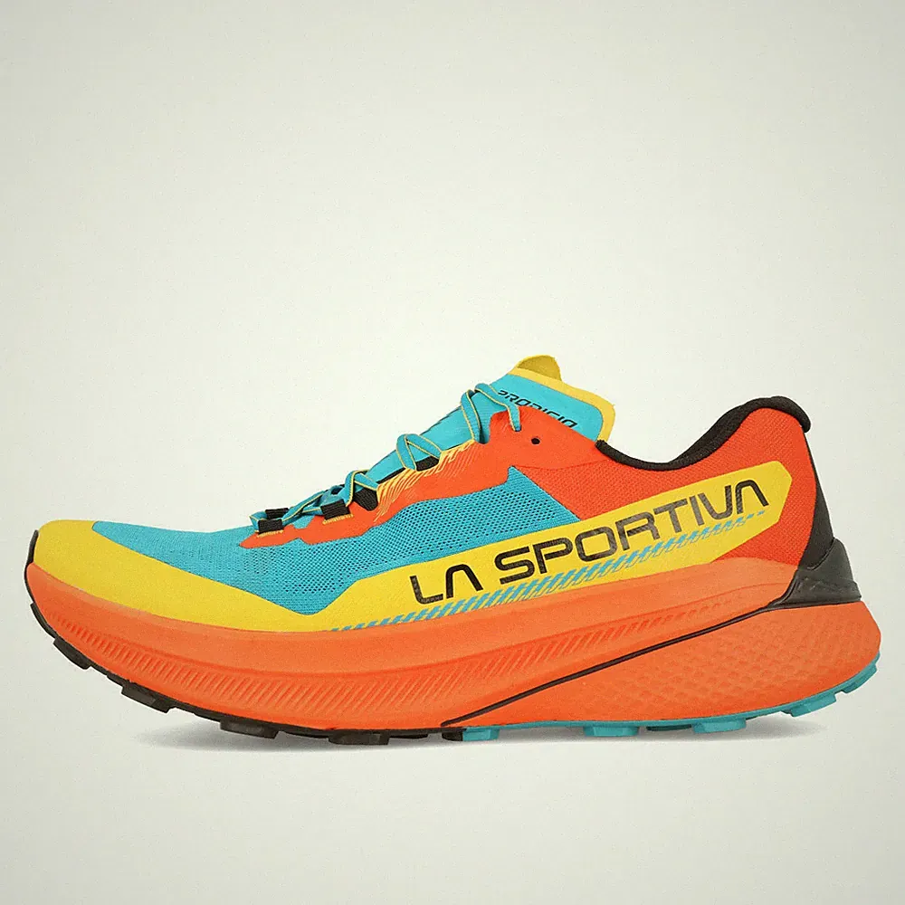 La Sportiva Prodigio Herren Tropic Blue Cherry Tomato Laufschuhe Trailschuhe