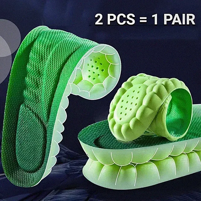 Laufen Fußball 4D Massage Einlegesohlen weich hoch elastisch Schuhpolster UK