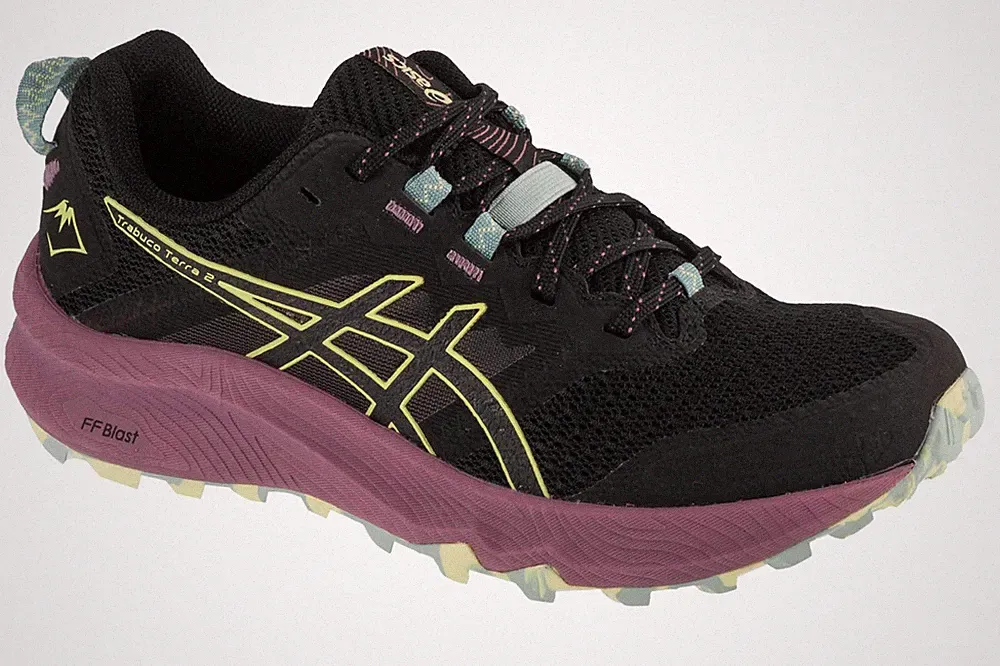 Laufschuhe Damen, ASICS Gel-Trabuco Terra 2, Schwarz