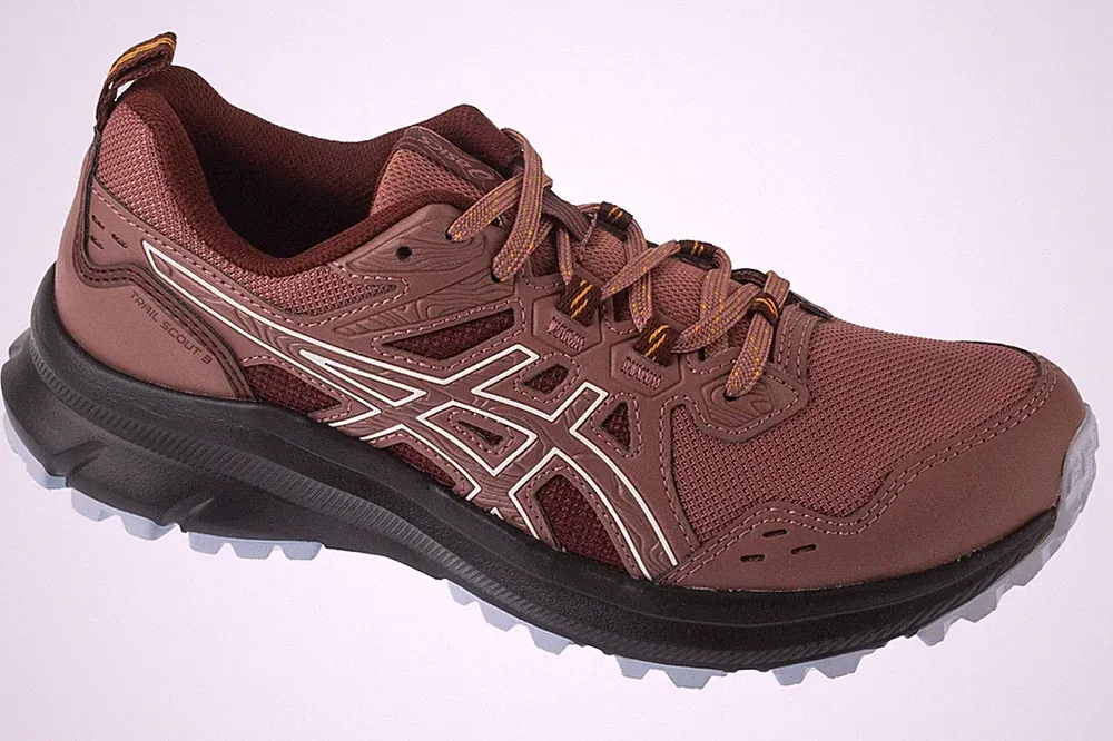 Laufschuhe Damen, ASICS Trail Scout 3, Dunkelrot