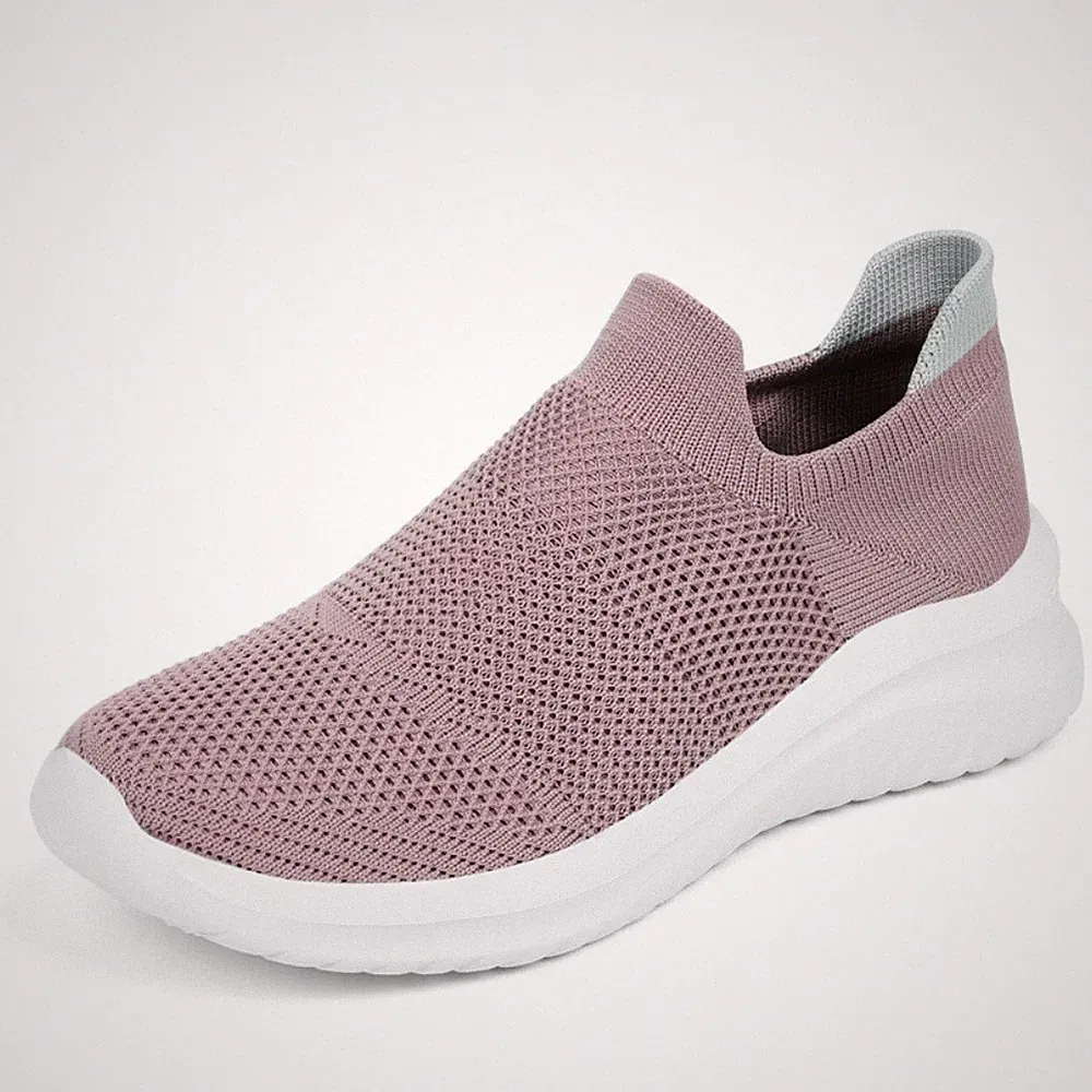 Laufschuhe Damen Herren Bequem Slip on Sneakers Mesh Atmungsaktiv Freizeitschuhe