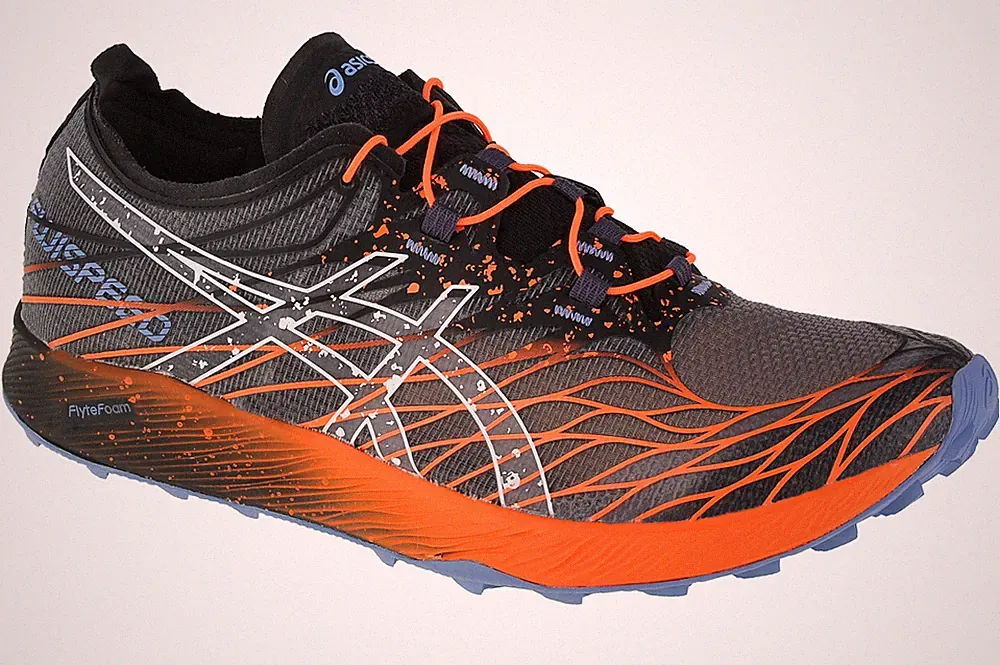 Laufschuhe Herren, ASICS Fujispeed, Schwarz