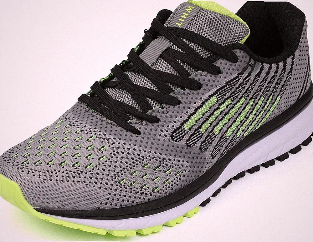 Laufschuhe Herren Damen Sportschuhe Turnschuhe Grau Grün 46