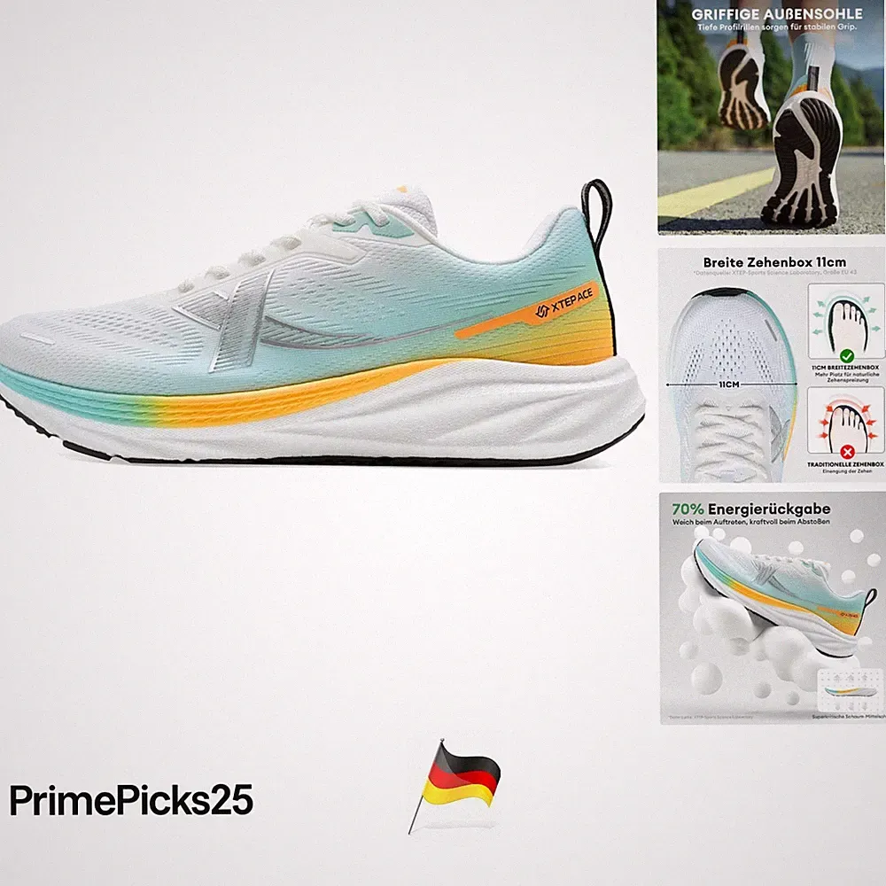 Laufschuhe Herren Extra Breit Weit Lauf Fitness Sportschuhe Sneakers