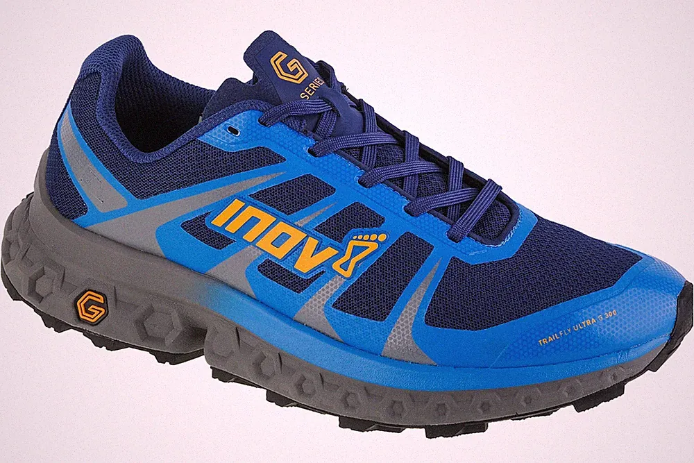 Laufschuhe Herren, Inov-8 Trailfly Ultra G 300 Max, Dunkelblau