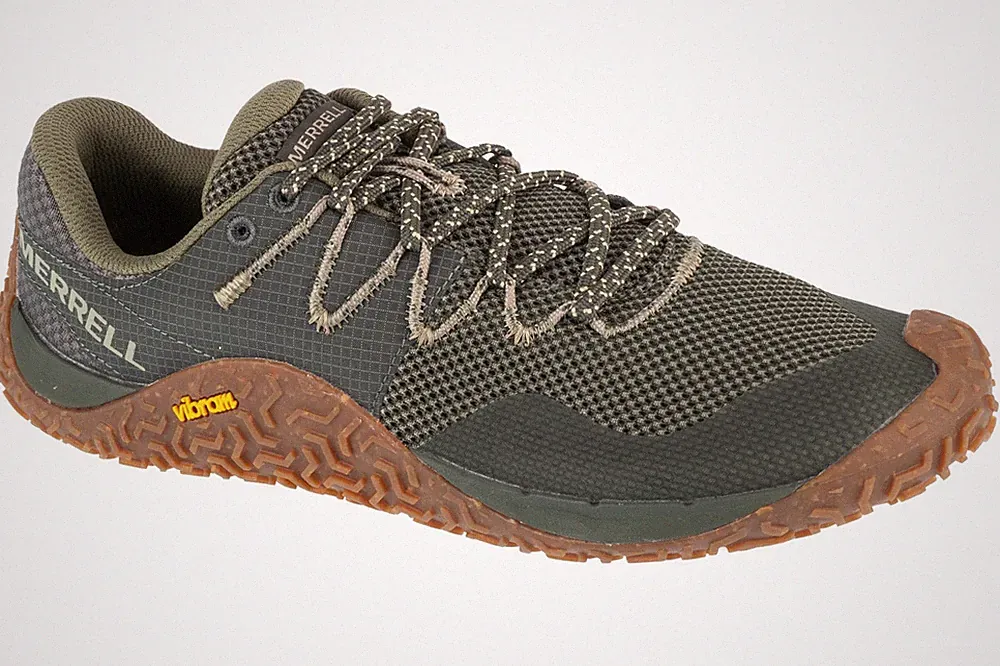 Laufschuhe Herren, Merrell Trail Glove 7, Grün
