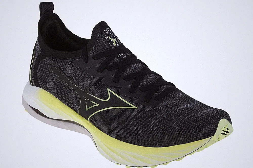 Laufschuhe Herren, Mizuno Wave Neo Wind, Schwarz