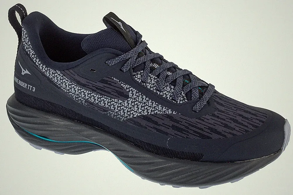 Laufschuhe Herren, Mizuno Wave Rider TT 3, Schwarz