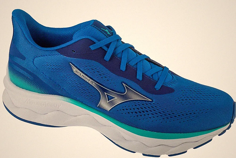 Laufschuhe Herren, Mizuno Wave Serene 2, Blau