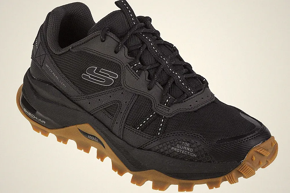 Laufschuhe Herren, Skechers Arch Fit Trail Air, Schwarz