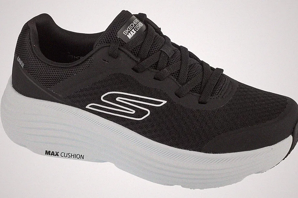 Laufschuhe Herren, Skechers Max Cushioning Endeavor, Schwarz