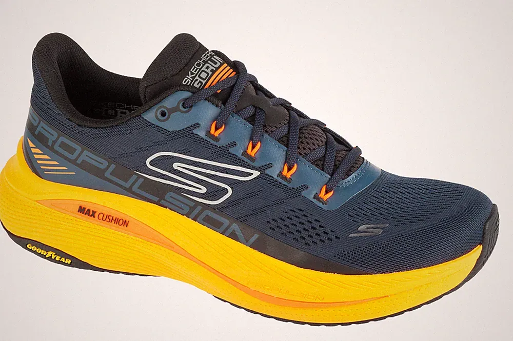Laufschuhe Herren, Skechers Max Cushioning Propulsion, Dunkelblau