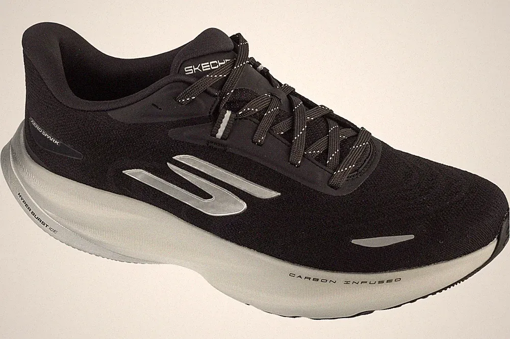 Laufschuhe Herren, Skechers SKX Aero Spark, Schwarz