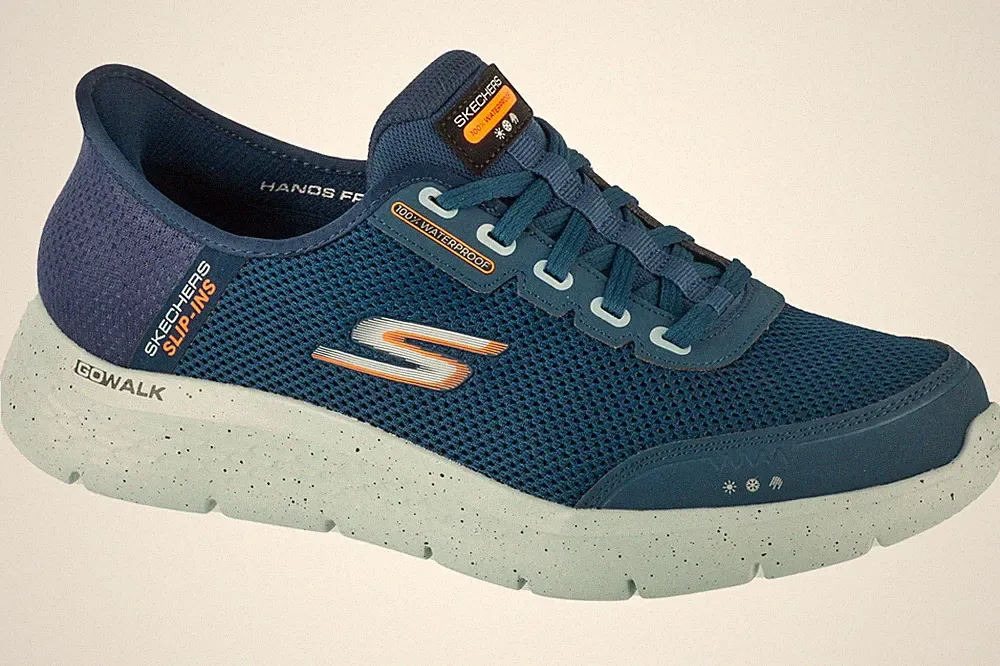 Laufschuhe Herren, Skechers Slip-Ins: Go Walk Flex - Waterproof, Dunkelblau