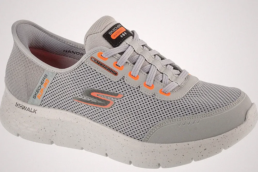 Laufschuhe Herren, Skechers Slip-Ins: Go Walk Flex - Waterproof, Grau
