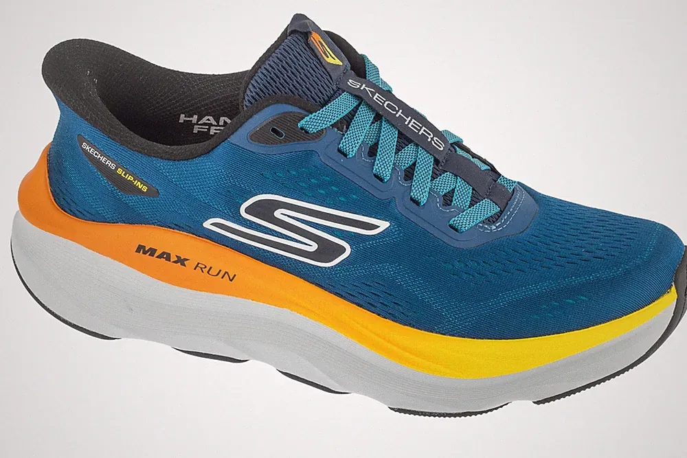 Laufschuhe Herren, Skechers Slip-Ins: Max Run, Dunkelblau