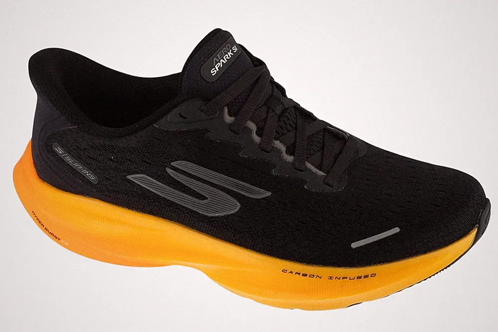 Laufschuhe Herren, Skechers Slip-Ins: SKX Aero Spark, Schwarz