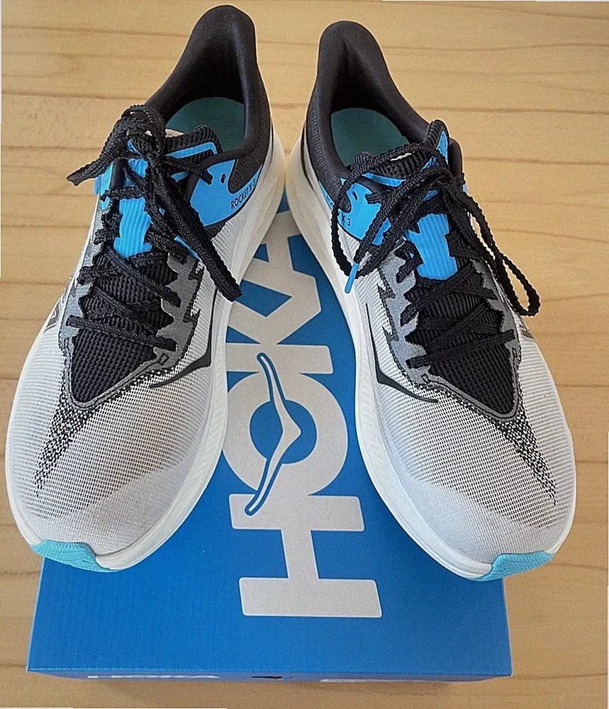 Laufschuhe Hoka Rocket X3 Gr. 42 2/3 mit Carbon Platte