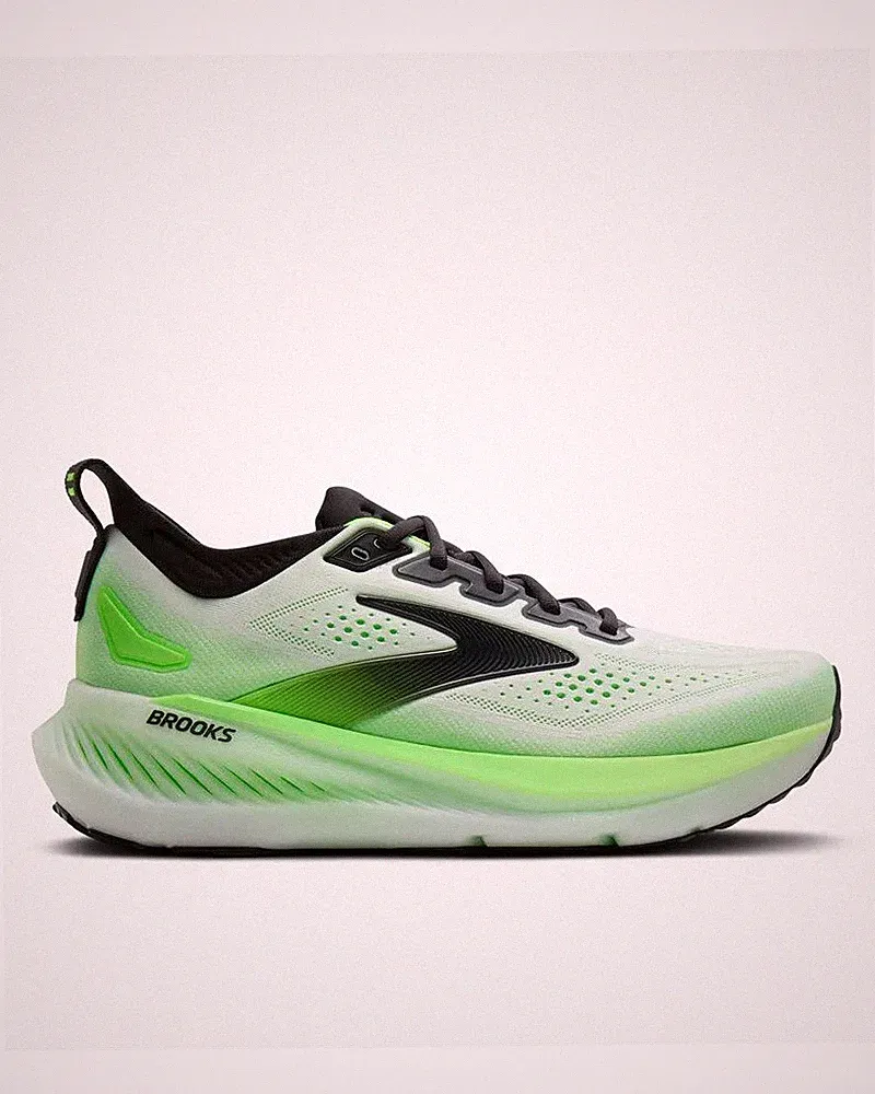 Laufschuhe Laufschuhe Herren Brooks Glycerin 23 White Phantom Green Gecko