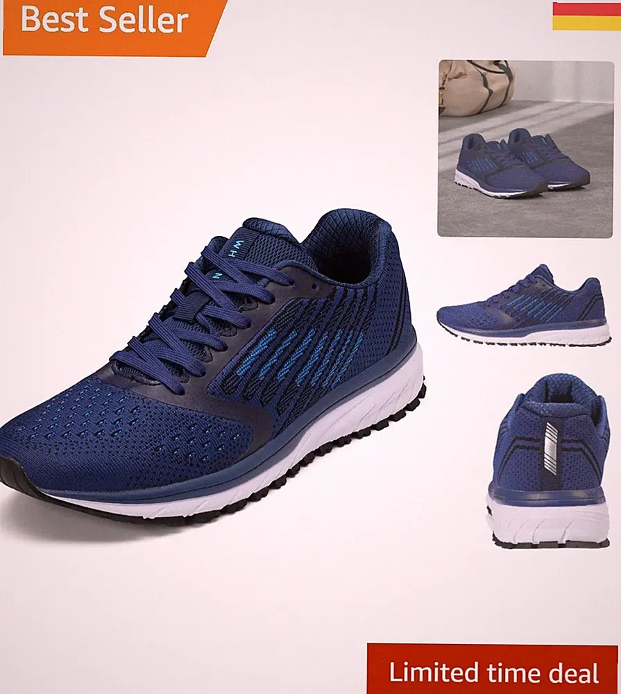 Laufschuhe mit Gepolstertem Kragen – Atmungsaktive Unisex Sport-Schuhe für 36-47