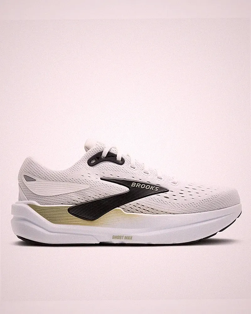 LaufSchuhe Running HERREN Brooks Ghost Max 3 Bright White Tea Black