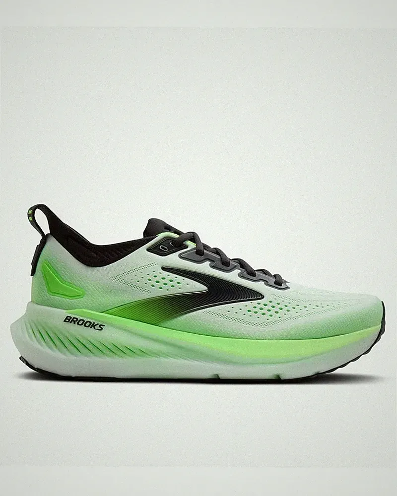 LaufSchuhe Running HERREN Brooks Glycerin 23 White Phantom Green Gecko