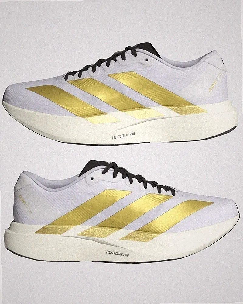 Laufschuhe Running Sneaker HERREN Adidas adizero EVO SL Weiß Gold