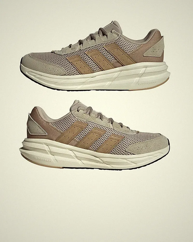 Laufschuhe Running Sneaker HERREN Adidas Beige STRASTAR