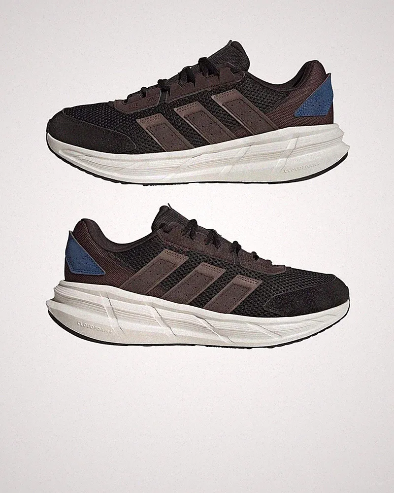 Laufschuhe Running Sneaker HERREN Adidas STRASTAR M Braun Suede Mesh