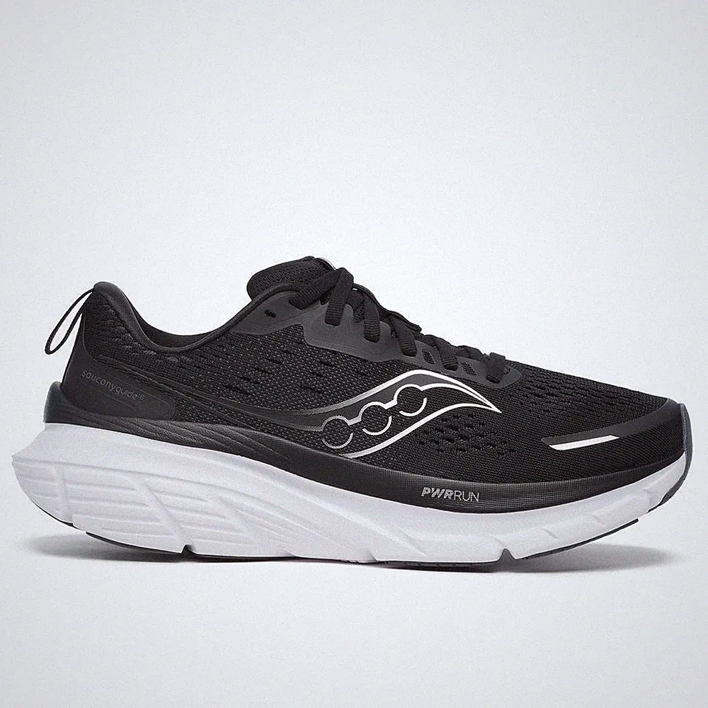 Laufschuhe - Saucony Guide 18 Schwarz/Weiß (Damen)