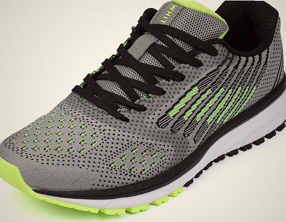 Laufschuhe Turnschuhe Fitness Herren Damen Sneakers Grau Grün 41