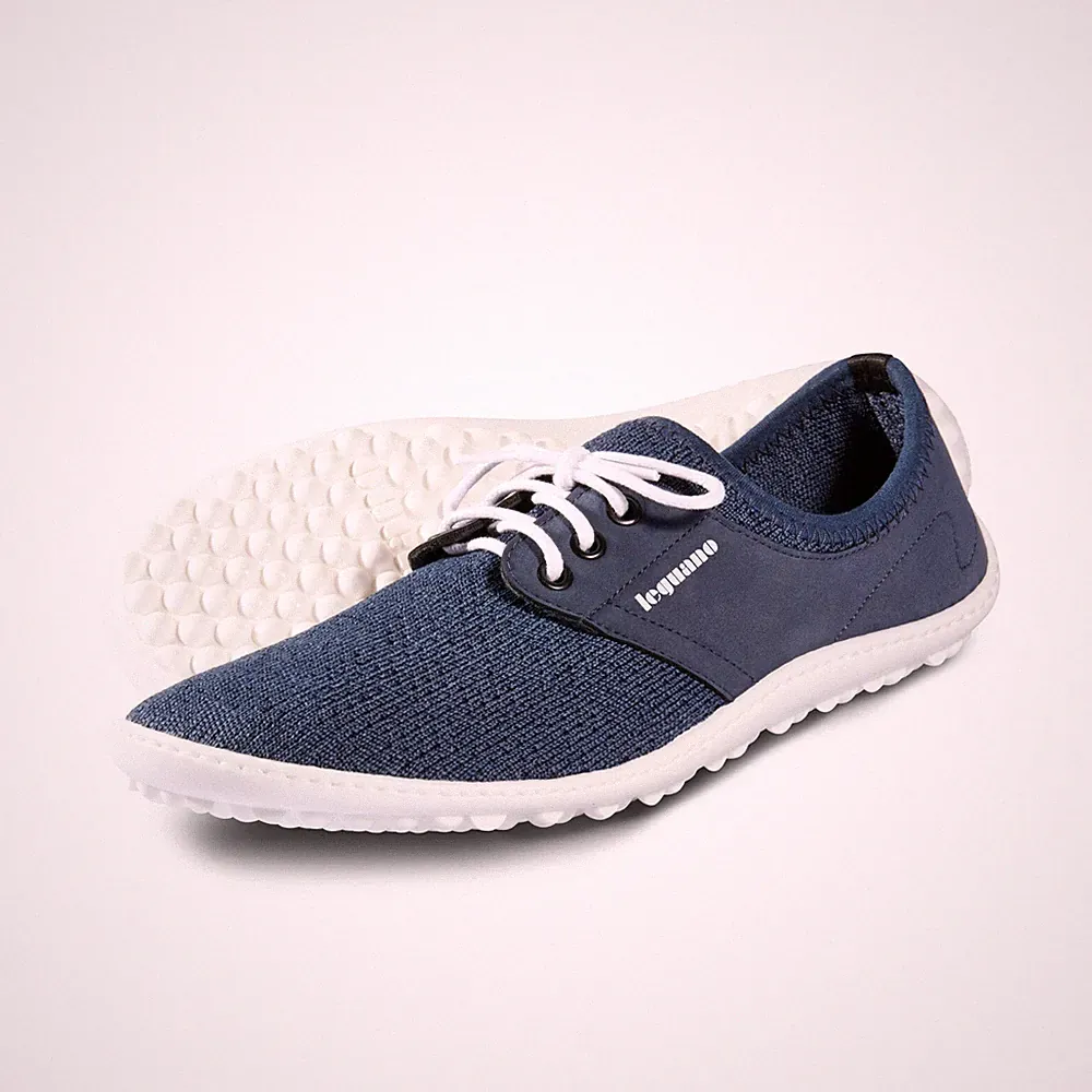 LEGUANO Juno Sailor blau Barfußschuhe, leichter Sneaker Damen/Herren