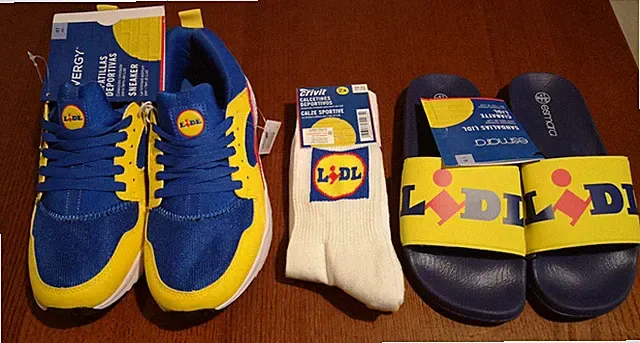 Lidl Schuhe Sneaker Pantoletten Socken LIDL Limited Edition - 41