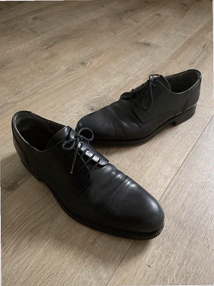 Lloyd Herrenschuhe Halbschuhe Business Gr 43 Schwarz Leder, NP 449 EUR