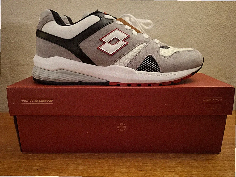 Lotto Leggenda Marathon RAR Gr. 43 Grau UVP 155 NEU OVP Laufschuhe Italia Kult