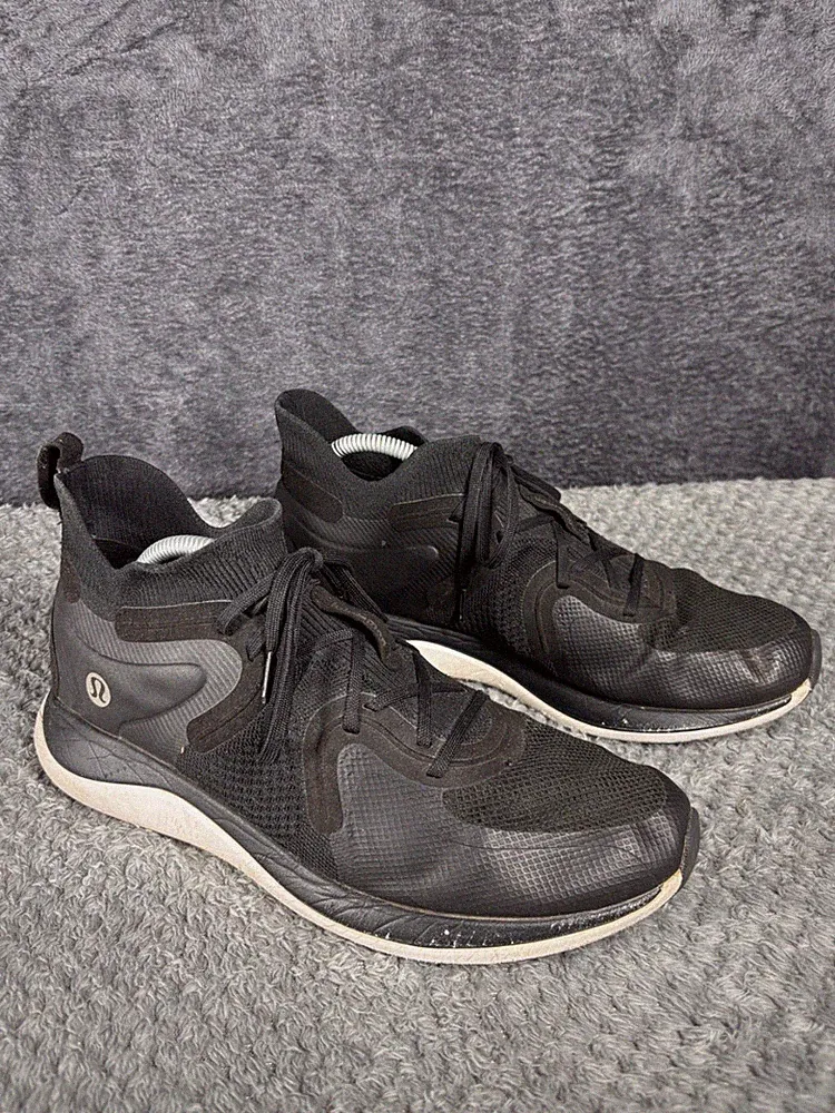 Lululemon Chargefeel Workout Mid 2 Sneaker UK 10,5 schwarz Fitness Laufschuhe