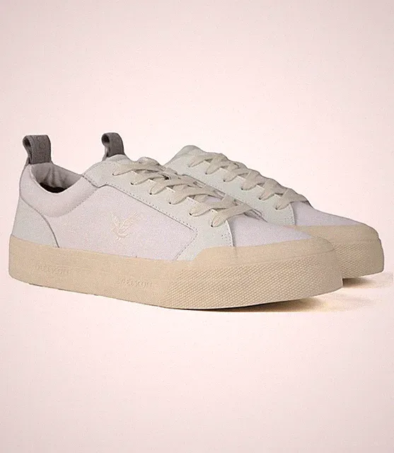 Lyle & Scott Dawson Twill Low Canvas White Schuhe