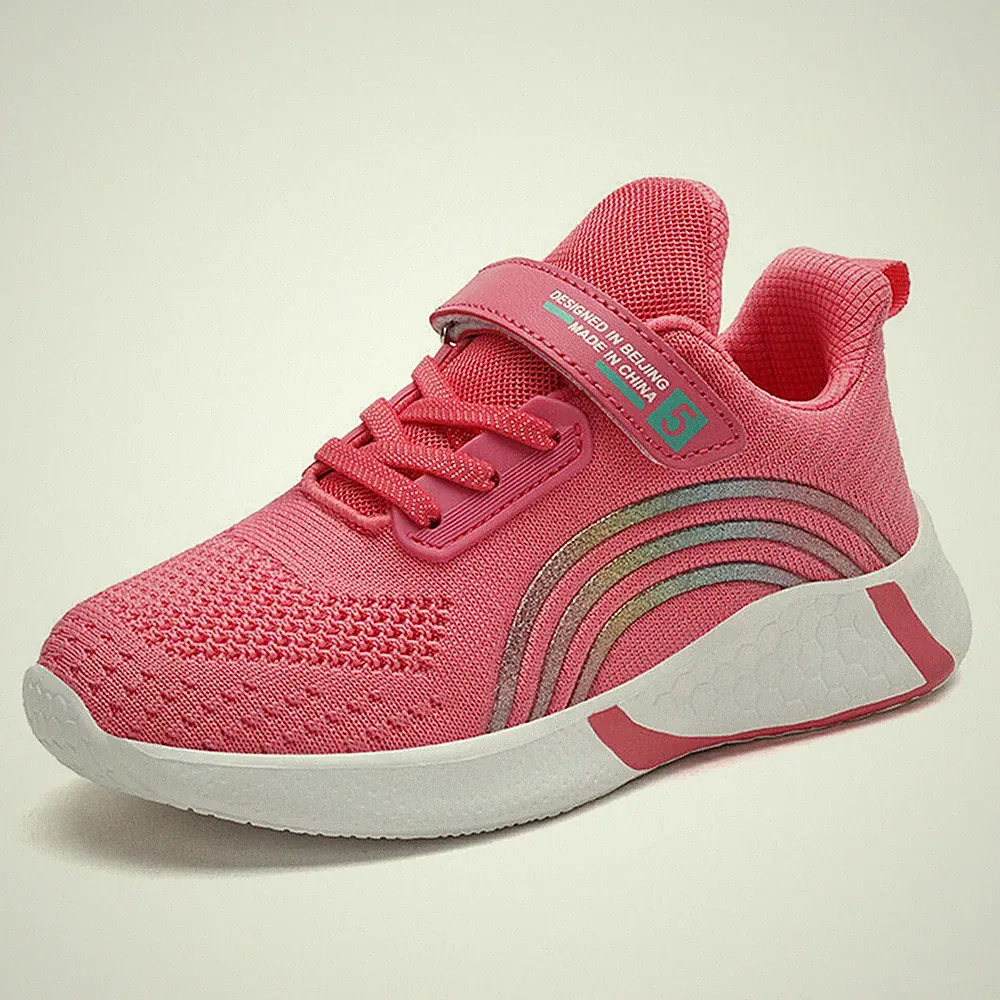 Mädchen Turnschuhe Sportschuhe Laufschuhe Leichte Mesh Fitness Sneaker Kinder@DE