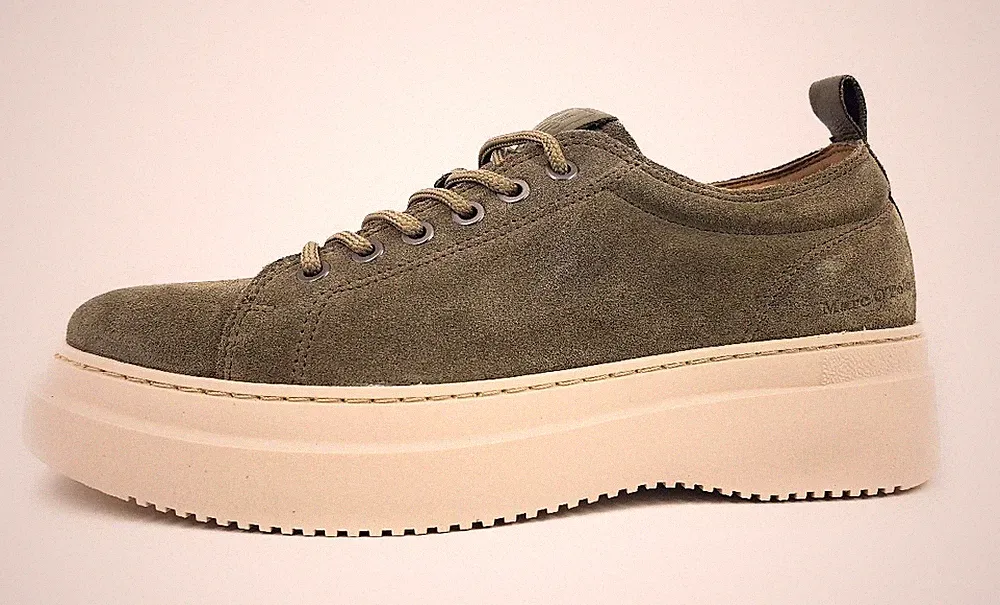 Marc O'Polo Herrenschuhe Schnürschuhe Sneaker Grün Freizeit