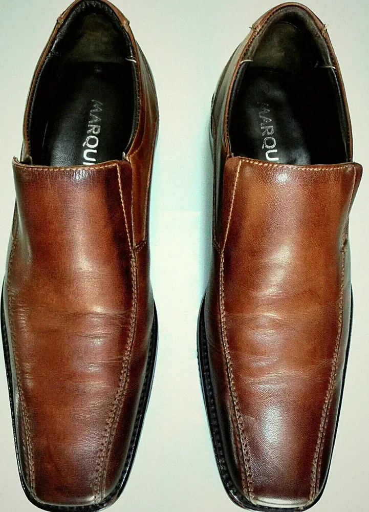 MARQUIS Herrenschuhe, Größe 43 / 43,5 , echt Leder, braun, Laufsohle Gummi/Leder