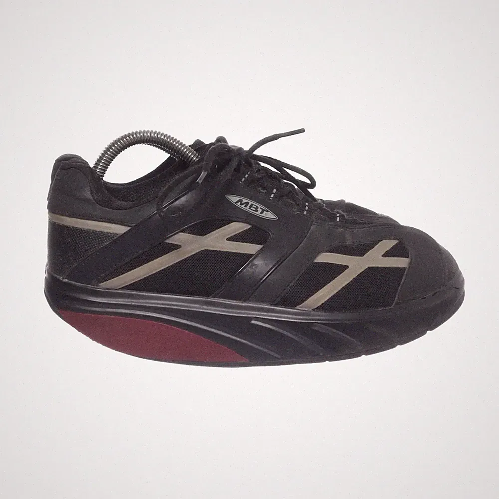 MBT, Laufschuhe, Größe: 40, Schwarz/Grau/Rot, Herren #m5v