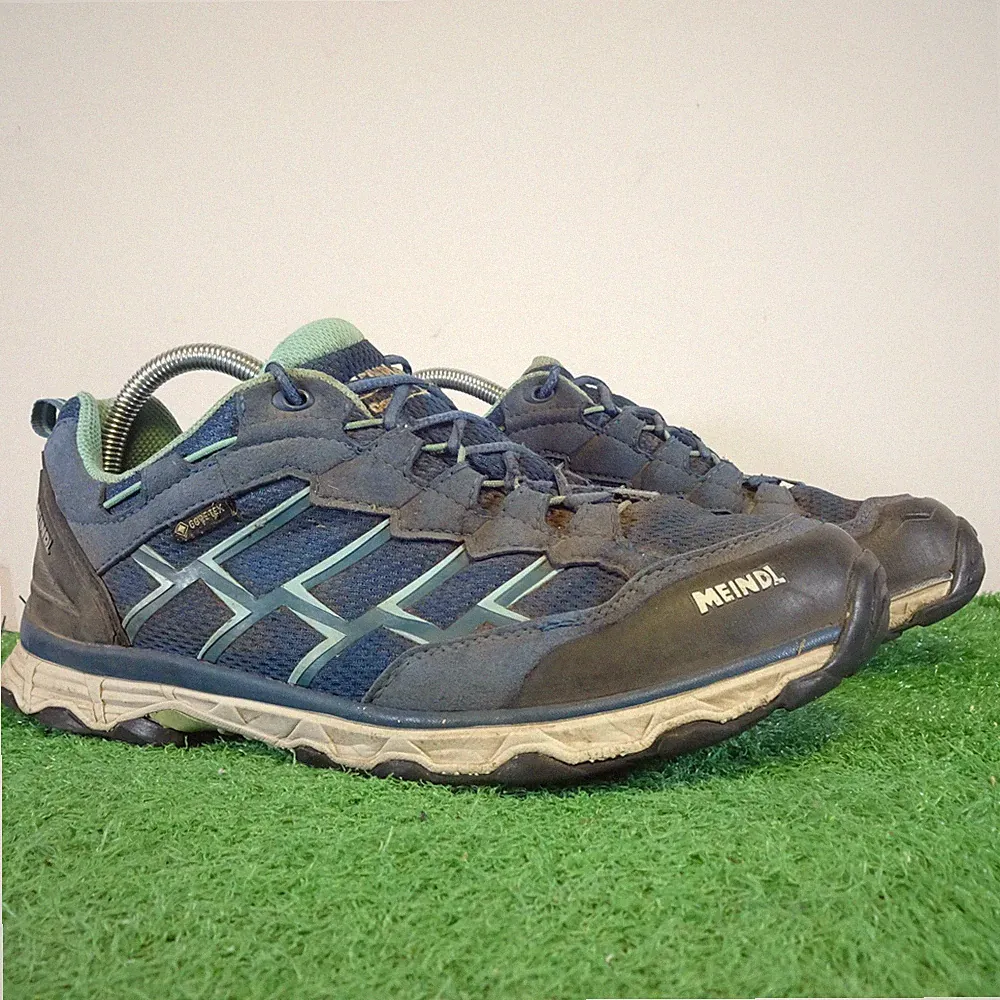 Meindl Turnschuhe Gr. 8 Herren Blau Activo Gore-Tex Walking Gym Laufschuhe